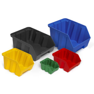 קופסת אחסון תעשייתית Picking Box Air – ניתנת לערימה וקינון, חיסכון של 50% במקום