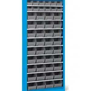 ארון מתכת FAMI PERFOMAK07 בצבע כחול עם 48 ארקליות Picking Box Air – פתרון אחסון תעשייתי מקצועי