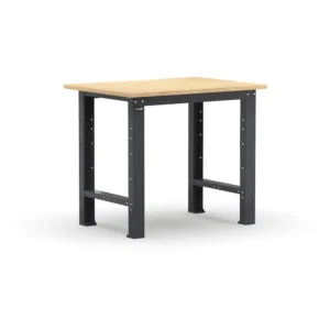 שולחן עבודה למוסך Linea 391 391B01 עם משטח עץ בוק