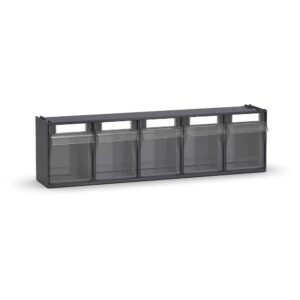 Visual Box דגם 391P56 היא ארגונית מקצועית המאפשרת אחסון מסודר של חלקים קטנים ובינוניים בסדנאות ובמחסנים. בזכות המגירות הגדולות והשקופות, ניתן לנהל ציוד בצורה יעילה, נגישה וברורה.