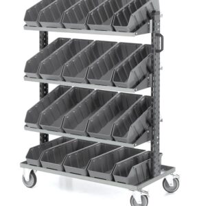 עגלה למינוריות Linea 391 דגם 391C03 היא פתרון מקצועי לניהול חלקים קטנים בסדנאות, מחסנים וקווי ייצור.